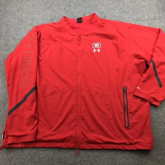 Defenders Jacket Mens 4XL Red IFL Under Armour Full Zip Player Issued